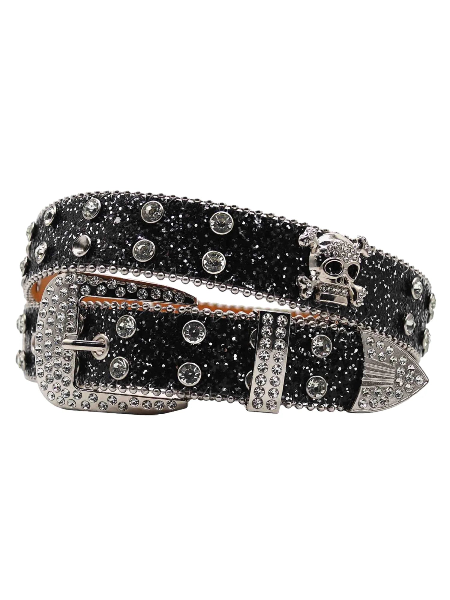 Rhinestone Skull Belt - 1668