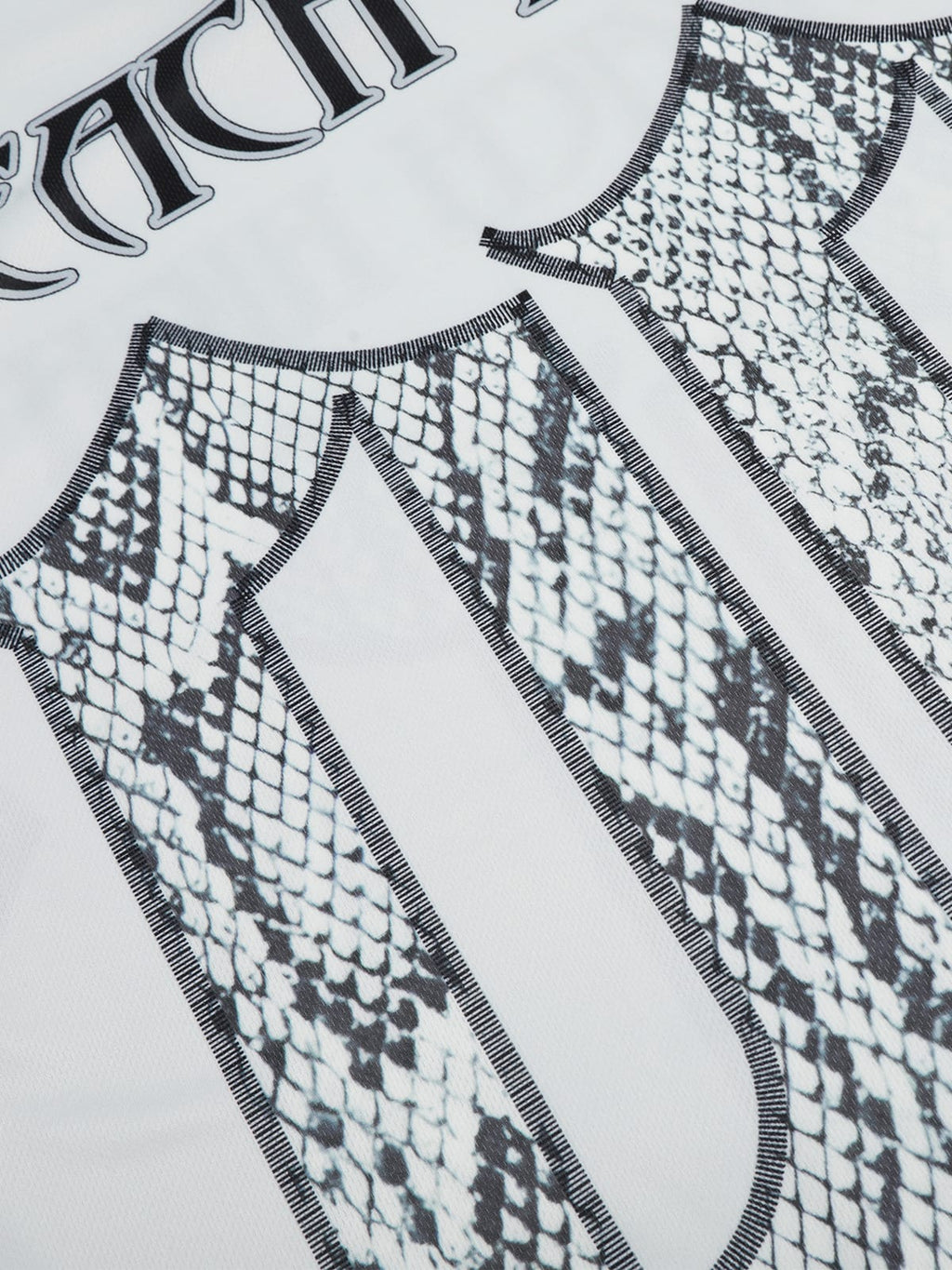 Jersey Style Snake Print T-Shirt