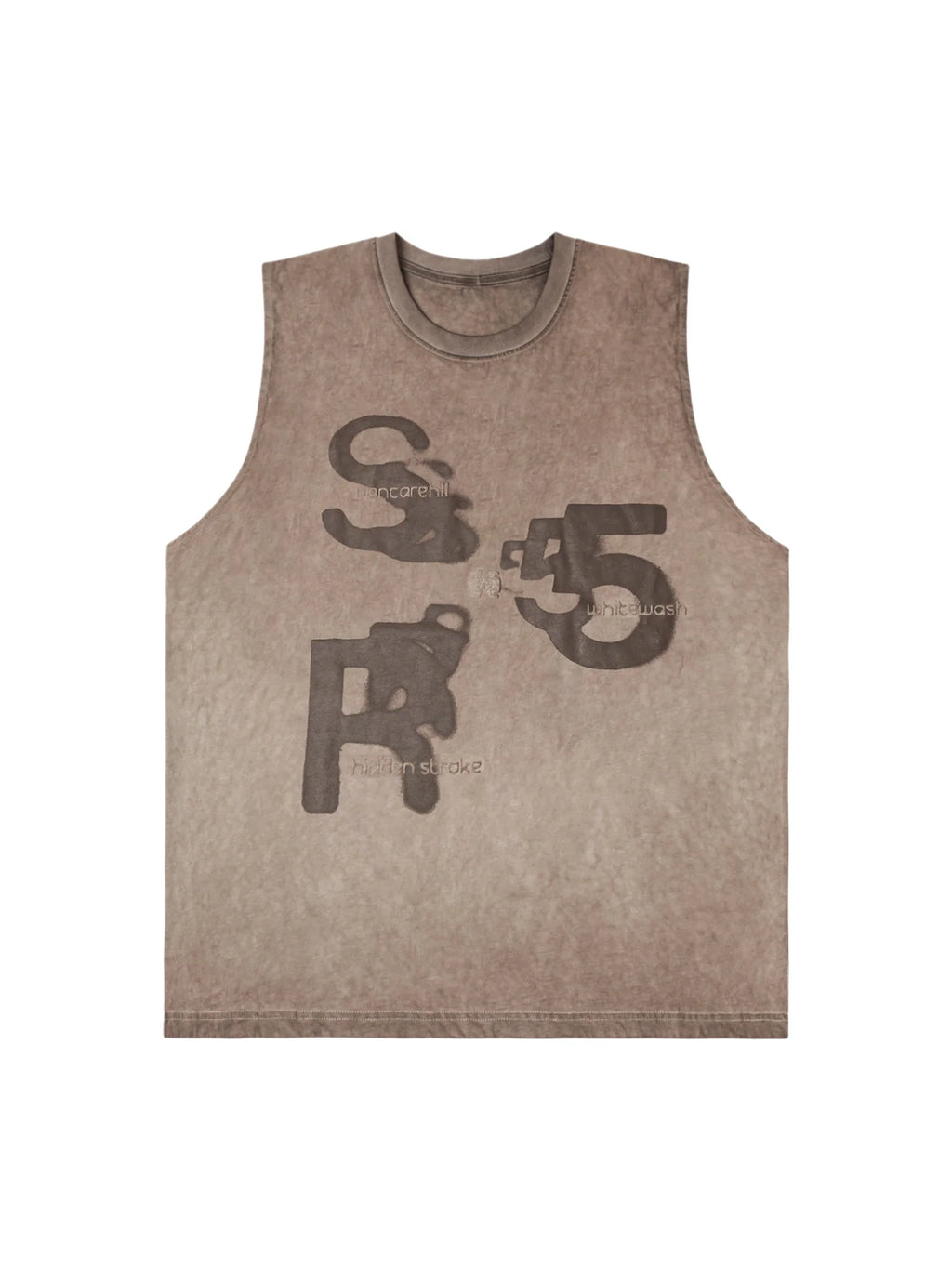 High Street Hip Hop Print Vest - 2373