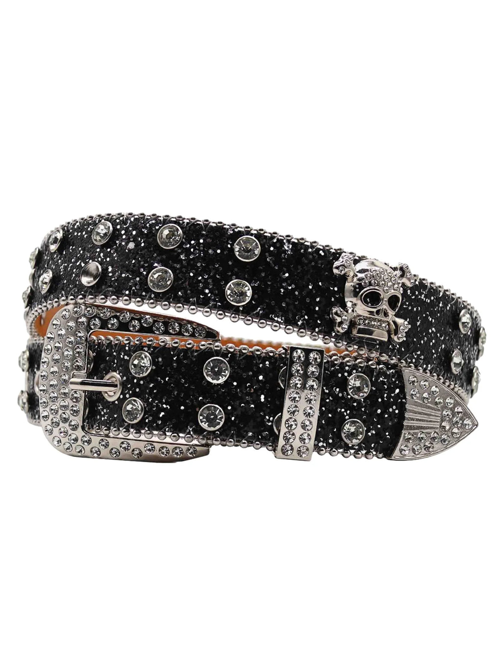 Rhinestone Skull Belt - 1668